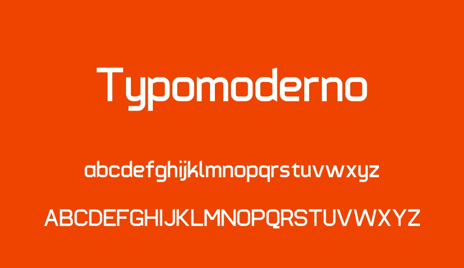 typomoderno font
