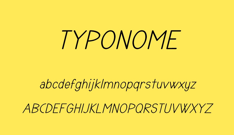 typonome font