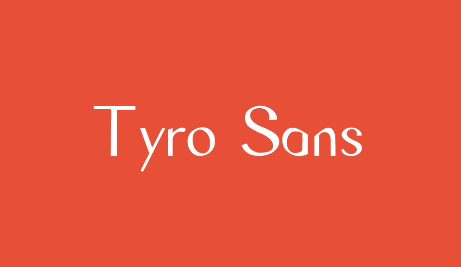 tyro-sans font big