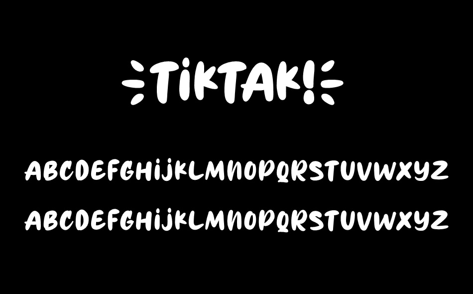 Tiktak font