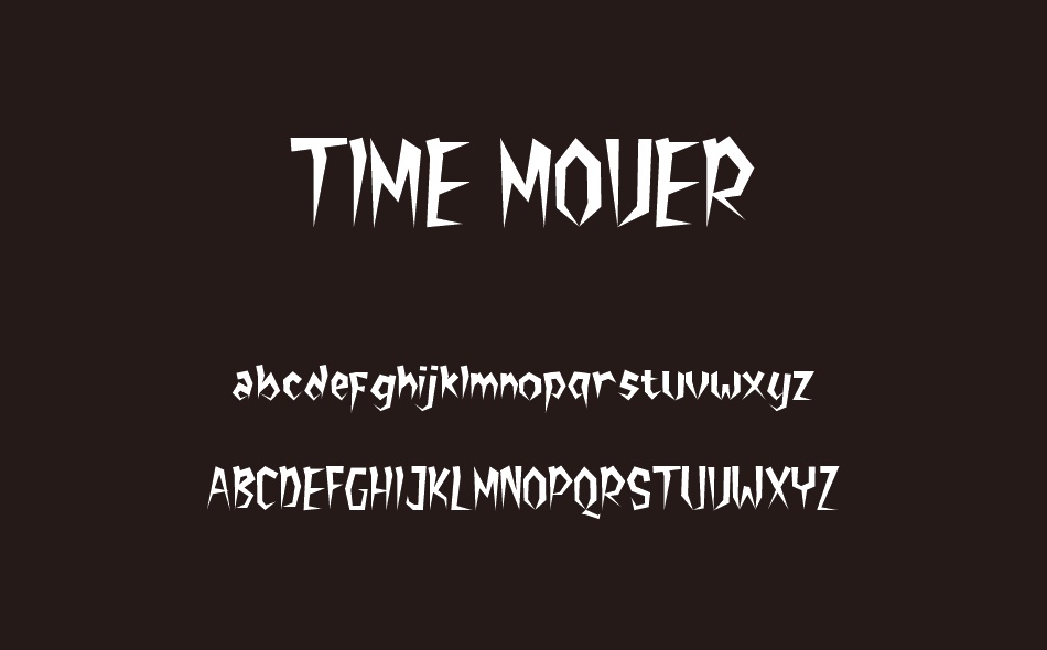 Time Mover font