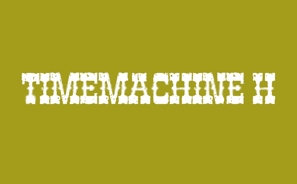 Timemachine Halloween font big