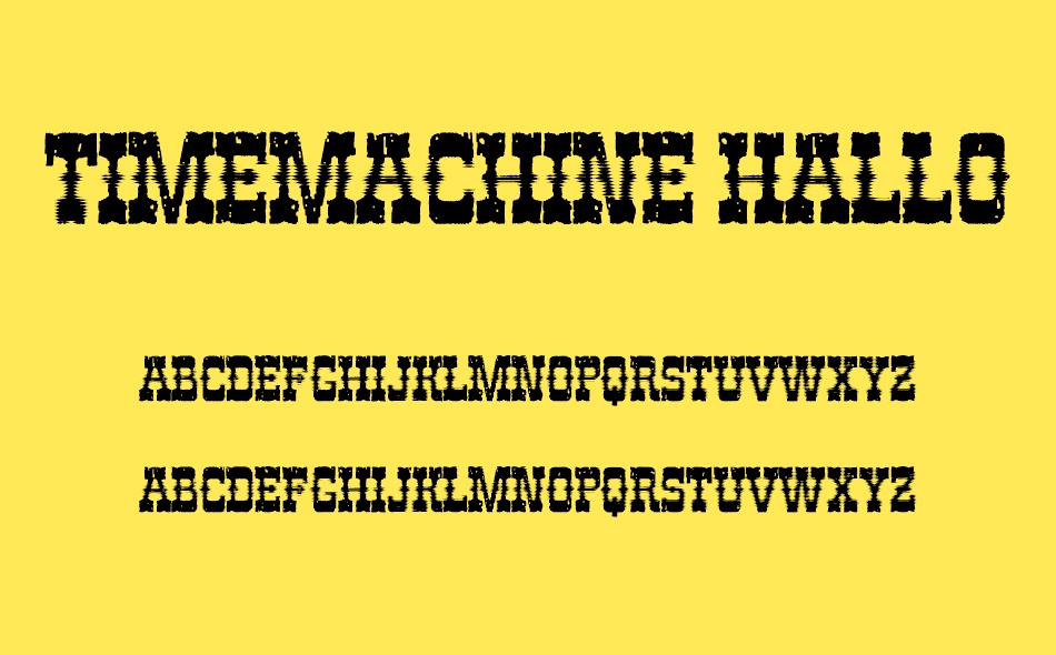 Timemachine Halloween font