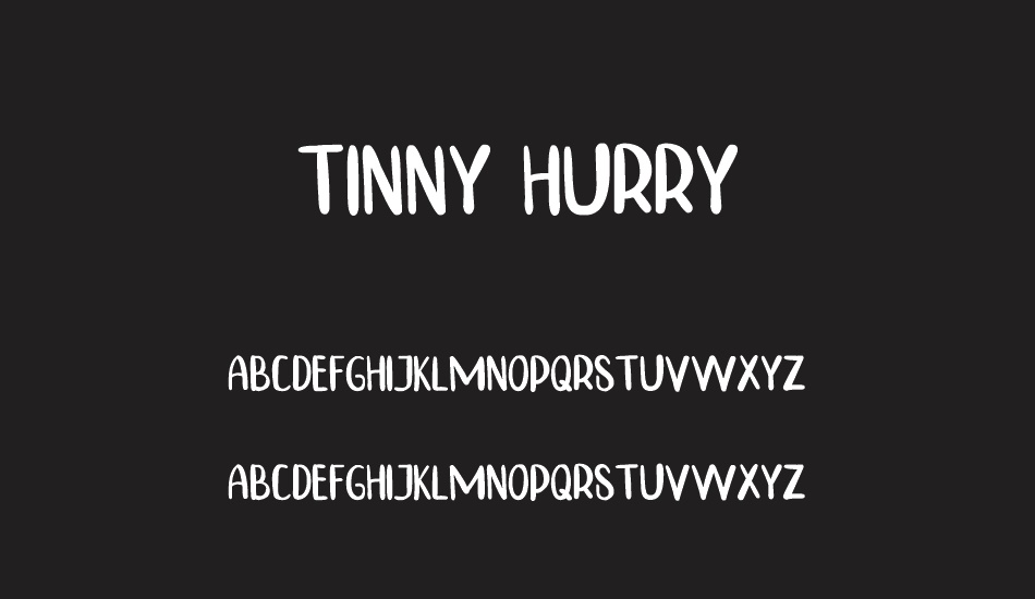 tınny-hurry font