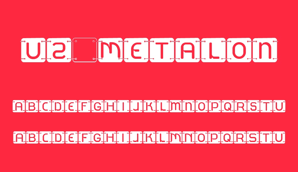 u2-metalona- font