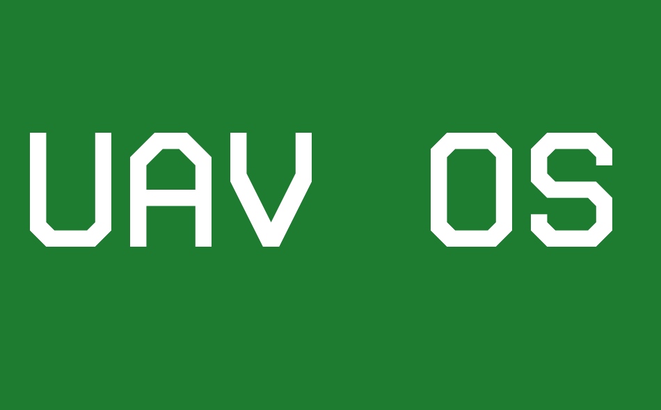 UAV OSD Sans font big