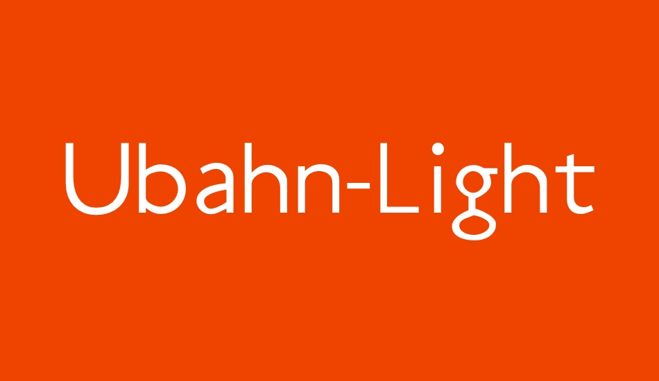 ubahn-light font big
