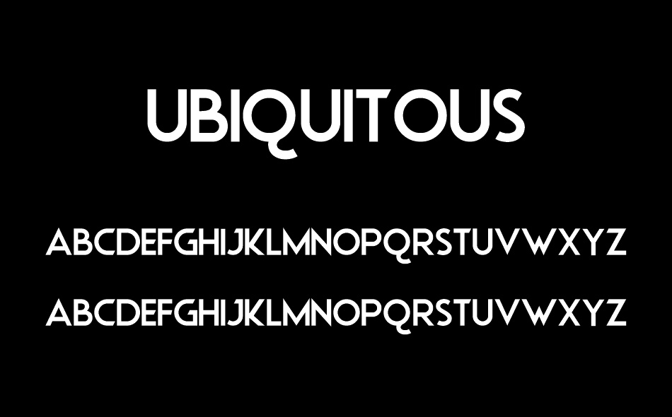 Ubiquitous font