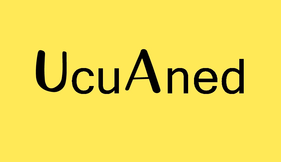 ucuaned font big