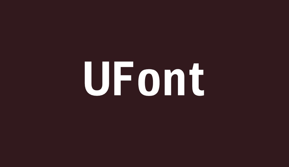 ufont font big