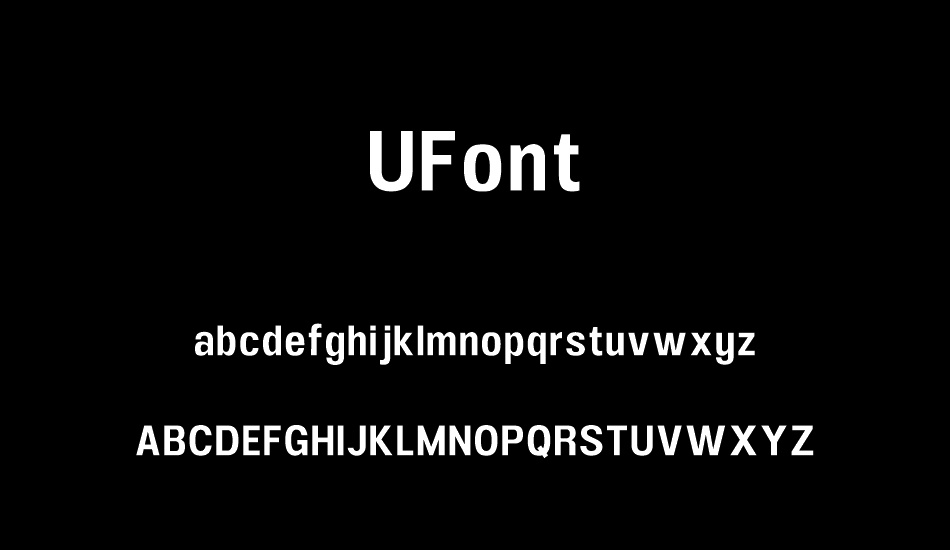 ufont font