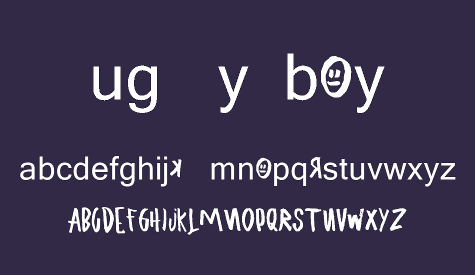 ugly-boy font