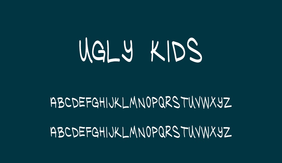 ugly-kids font