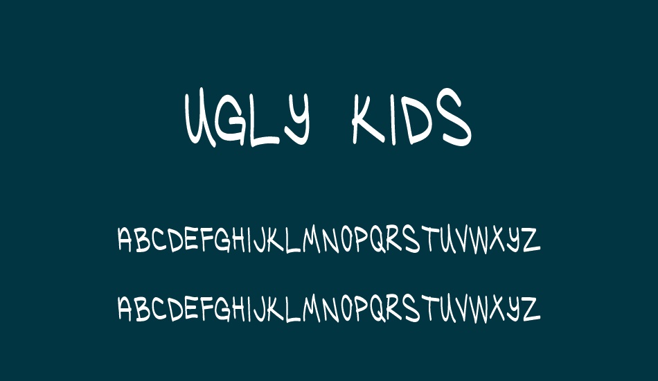 ugly-kids font