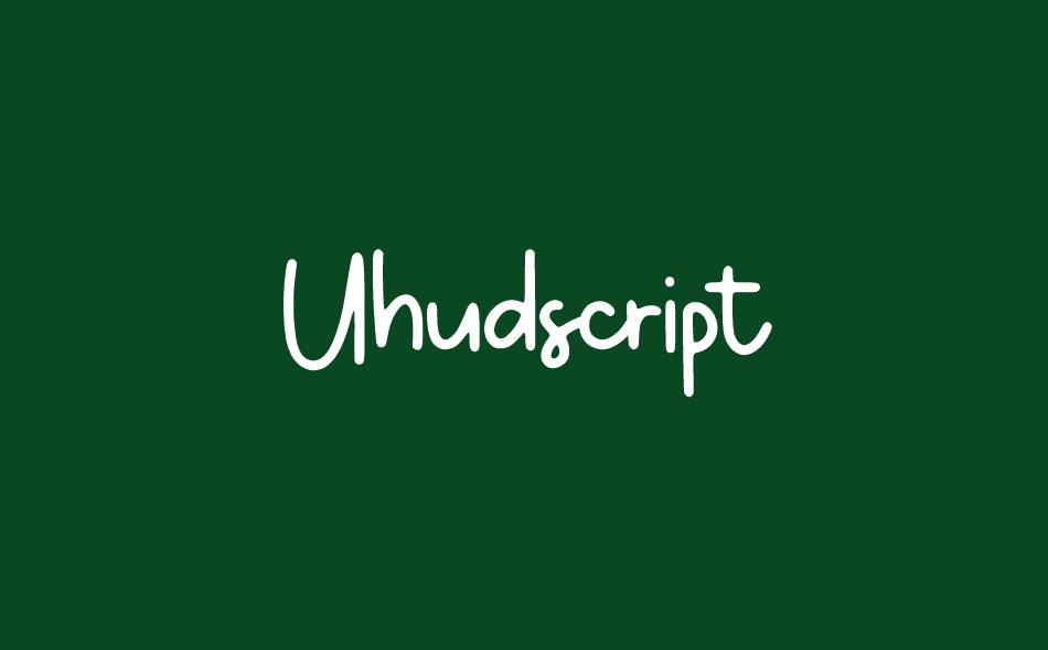 Uhudscript font big