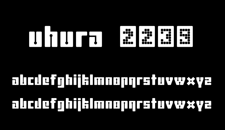 uhura-2239 font