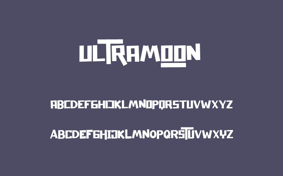 Ultramoon font