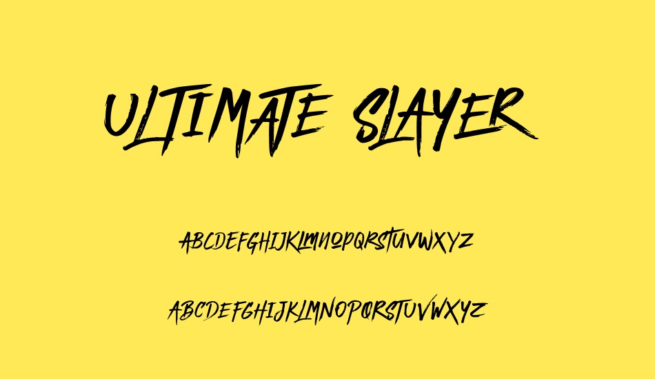 ultımate-slayer font