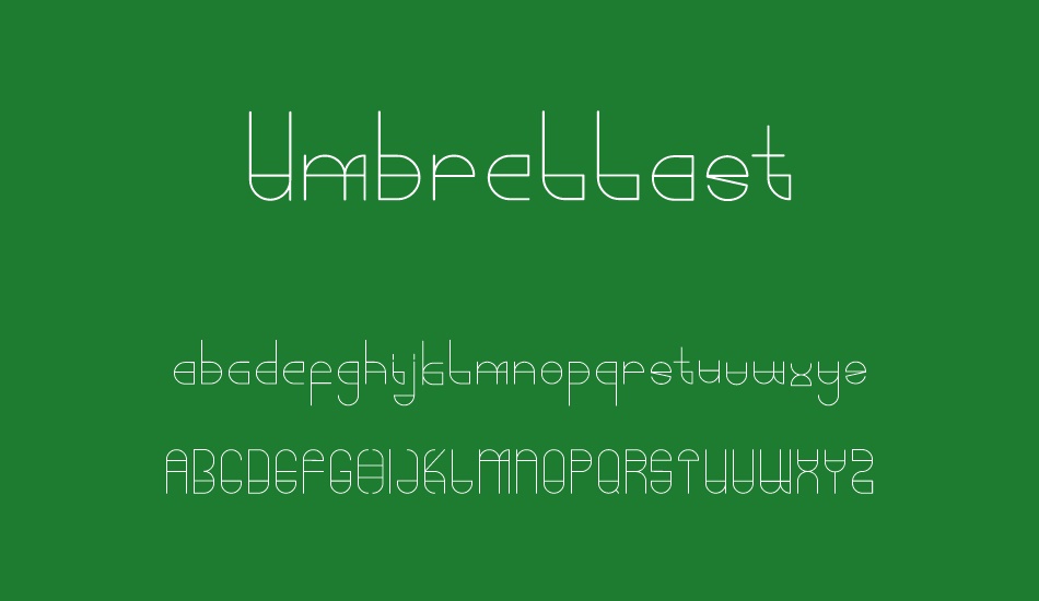 umbrellast font