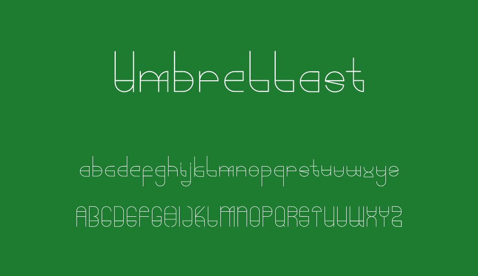 umbrellast font