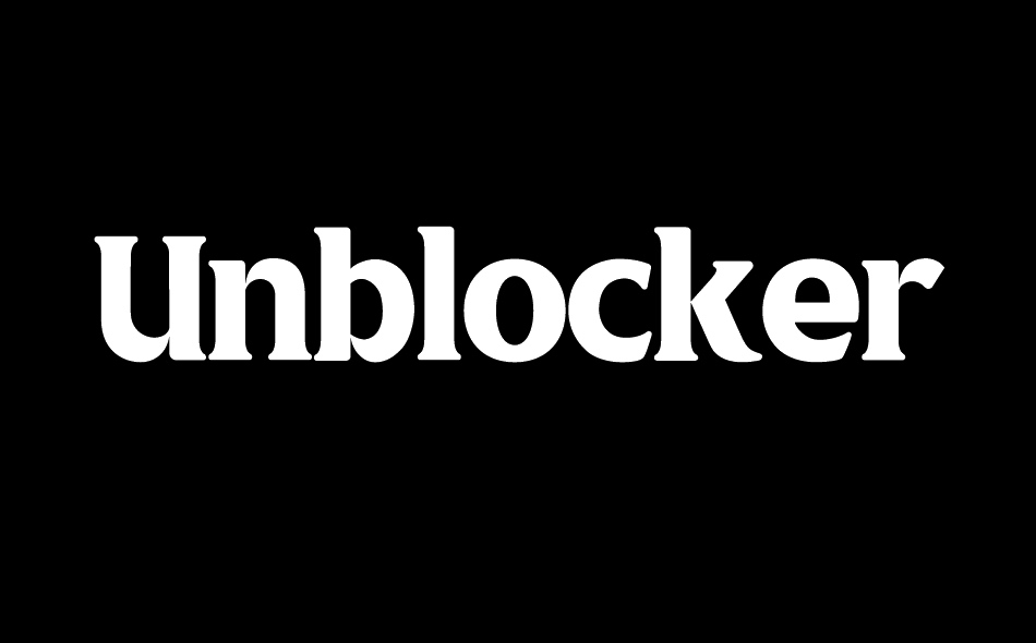 Unblocker font big