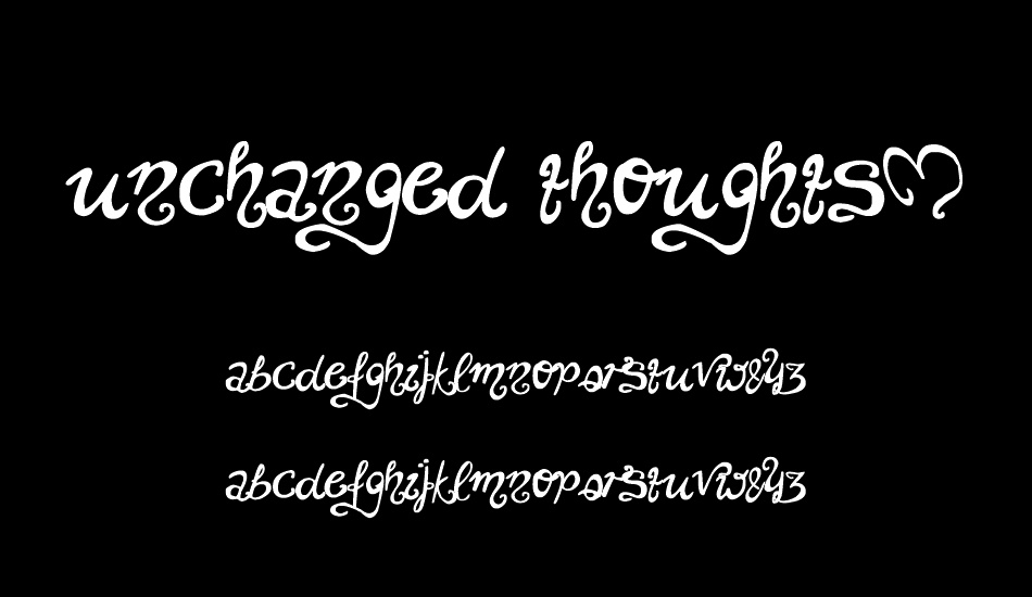 unchanged-thoughts$ font