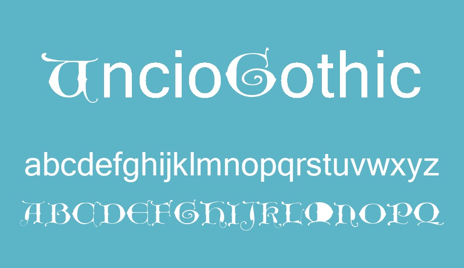unciogothic font