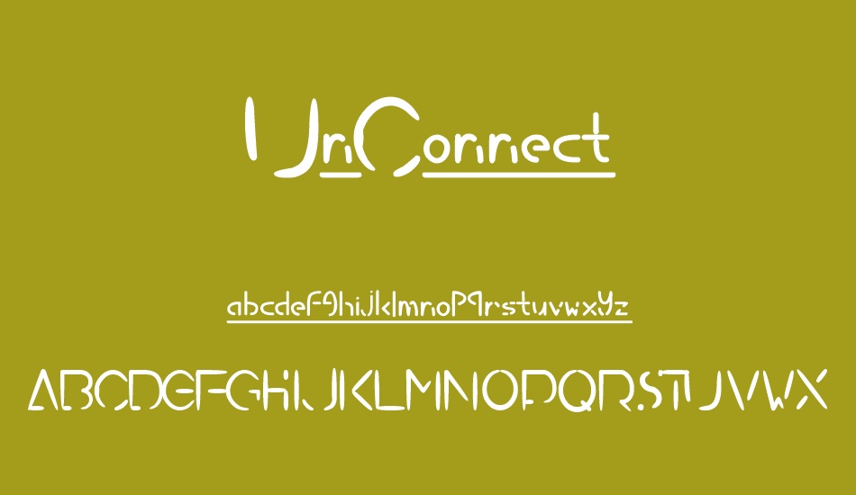 unconnect font