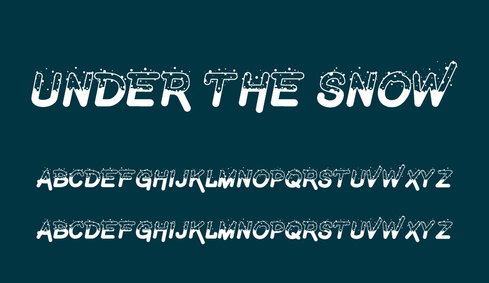 under-the-snow font
