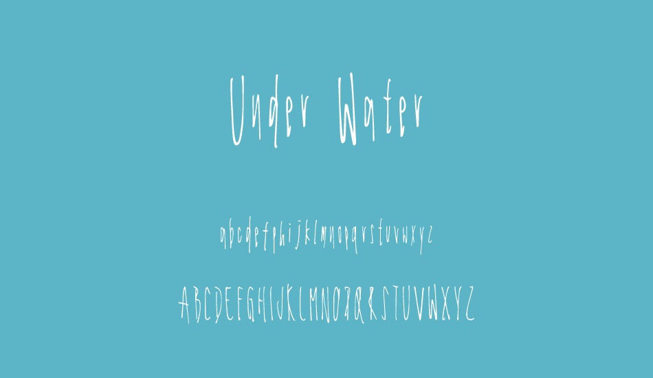 under-water font