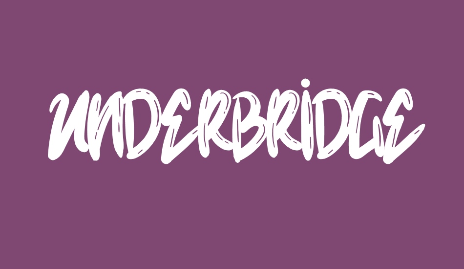 underbridge font big