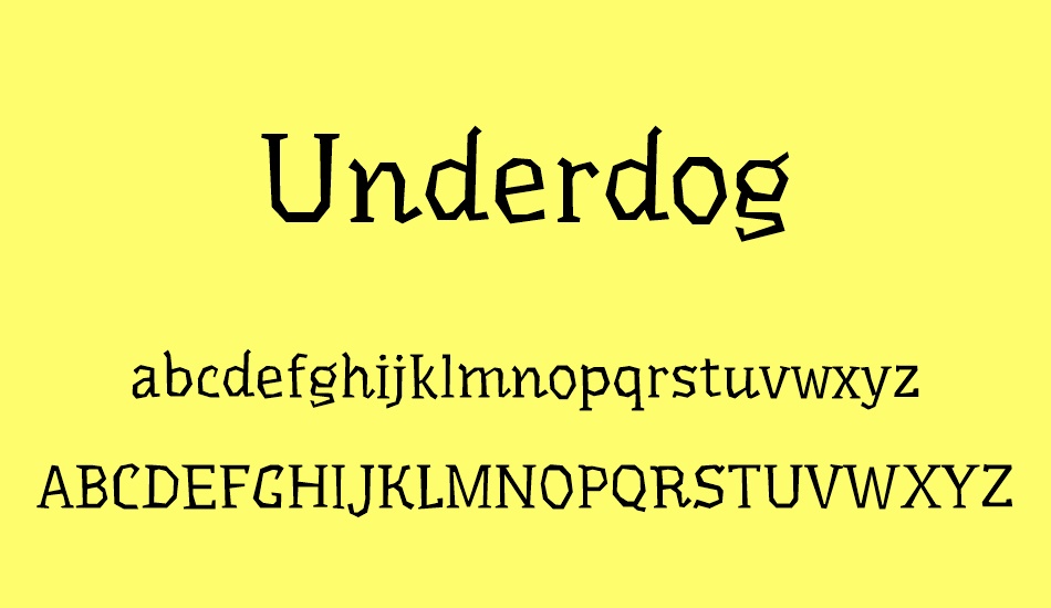 underdog font
