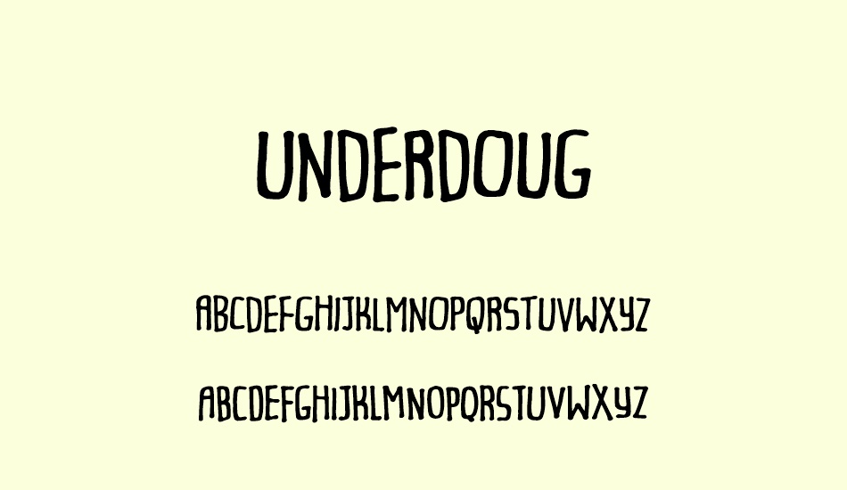 underdoug-demo font
