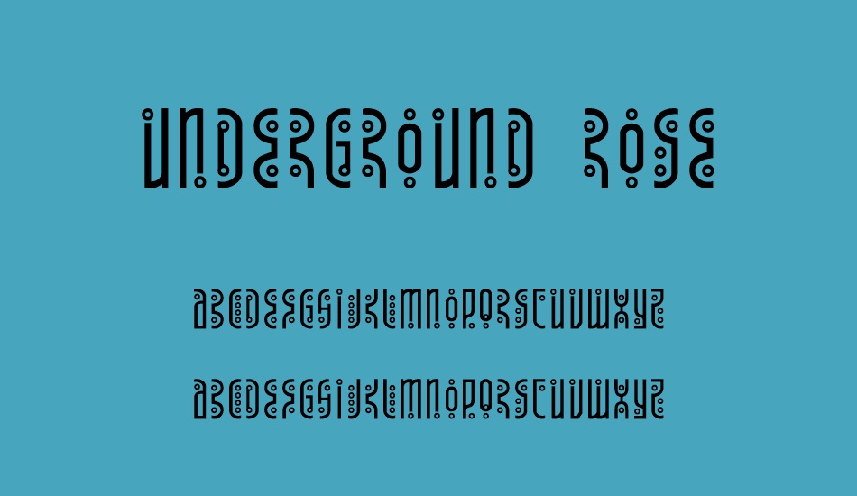 underground-rose font