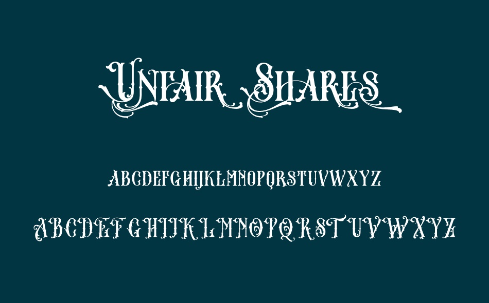 Unfair Shares font