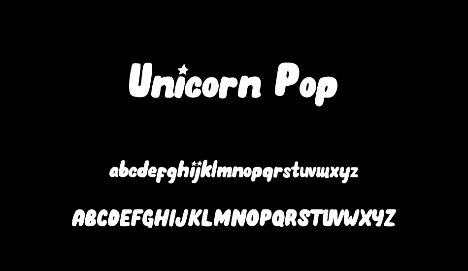 unicorn-pop font