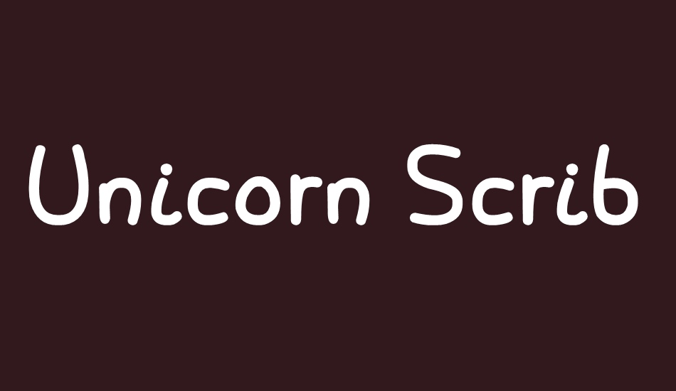 unicorn-scribbles font big