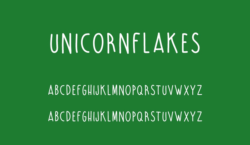 unicornflakes font