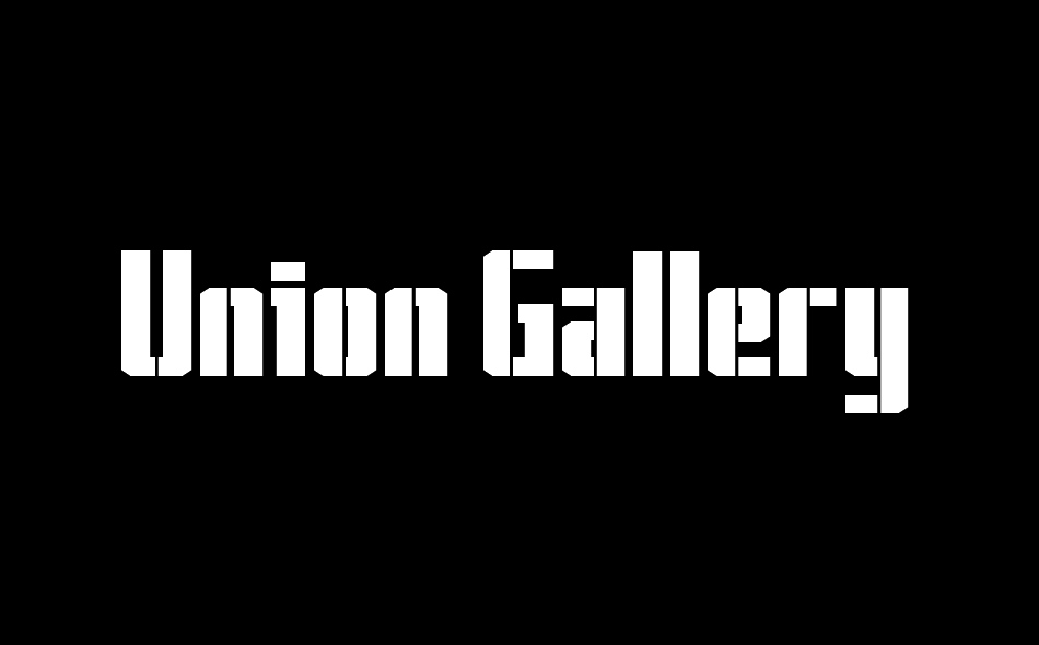 Union Gallery font big