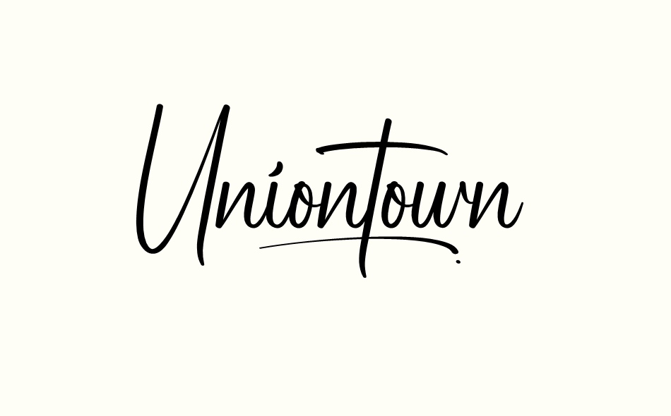 Uniontown font big