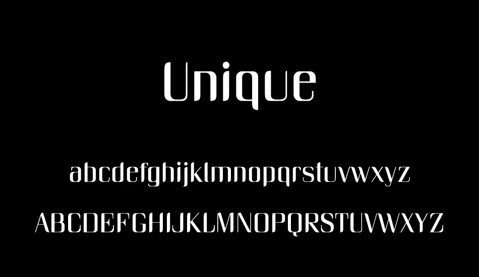 unique font