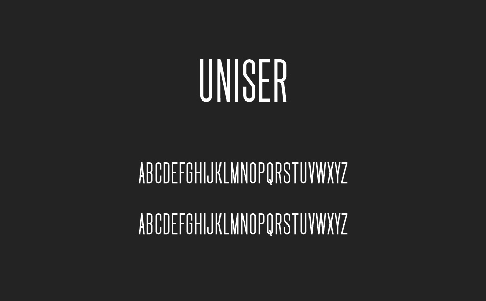 Uniser font