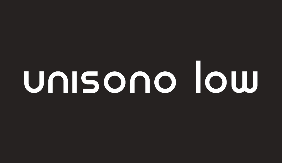 unisono-lowercase font big