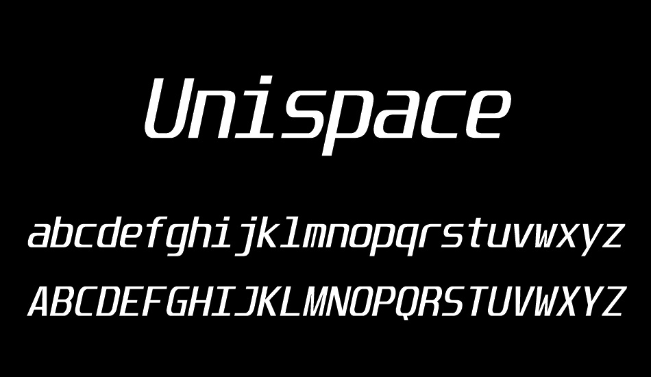 unispace font