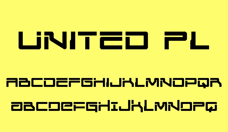 united-planets font