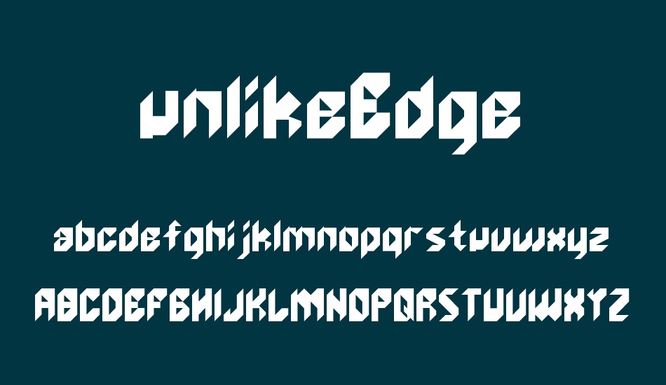 unlikeedge font