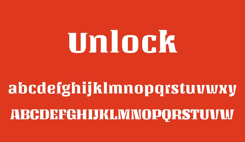 unlock font