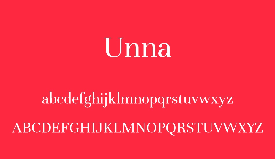 unna font