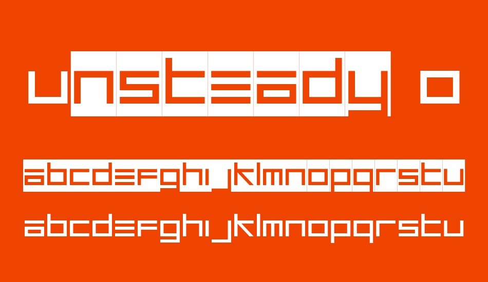 unsteady-oversteer font