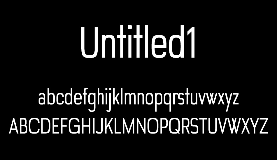 Untitled1 font